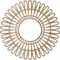 Ekena Millwork Cornelius Wood Fretwork Pierced Ceiling Medallion, Red Oak, 26"OD x 9 5/8"ID x 3/8"T CMWP26X0375CRRO - alternate 2